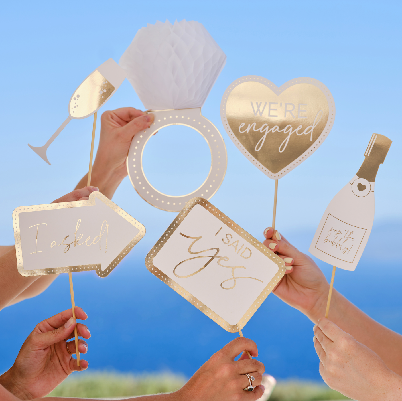 Engagement Party Photo Booth Props