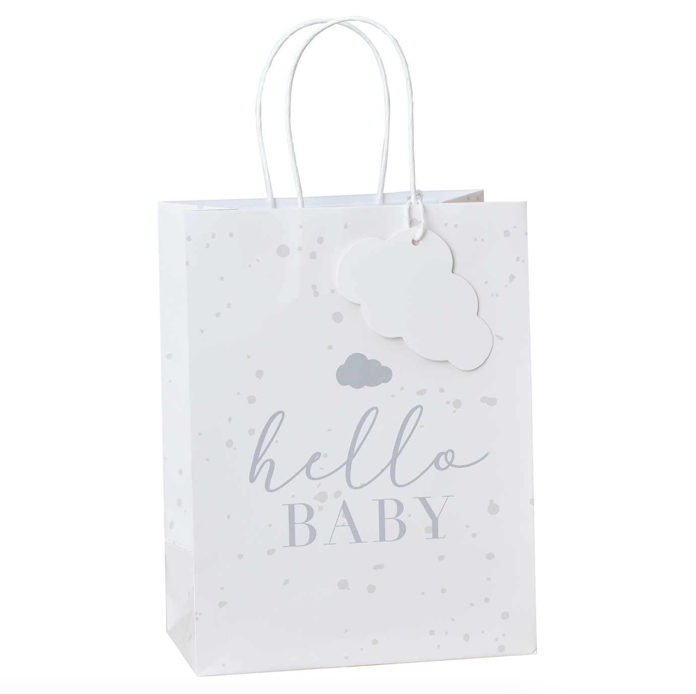 Hello Baby Speckle and Cloud Baby Shower Gift Bags