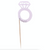 Team Bride Hen Party Ring Cupcake Toppers