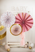 Pink Flowers Decorative Rosettes