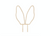 Wooden Cake Topper Bunny Ears