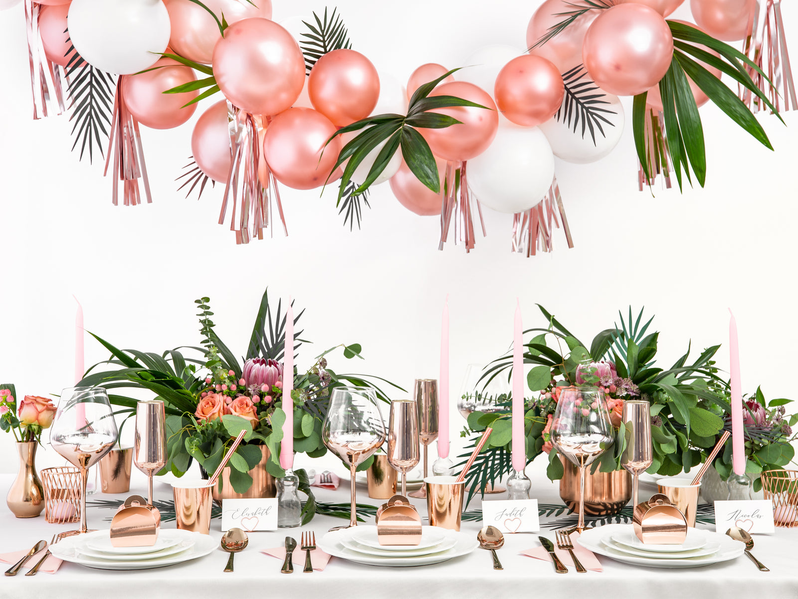 Rose Gold Foiled Tassel Garland