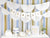 White Paper Party Plates Gold Edges