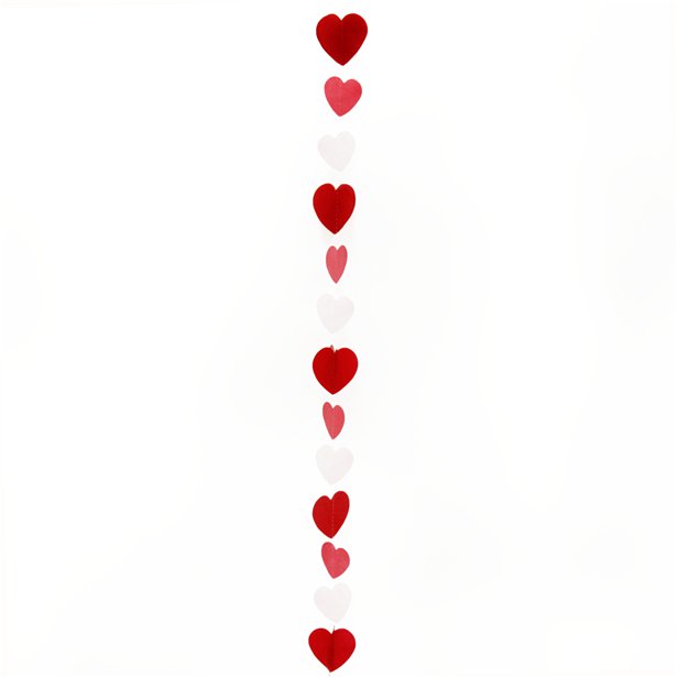 Red, Pink & White Balloon Tail