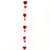Red, Pink & White Balloon Tail