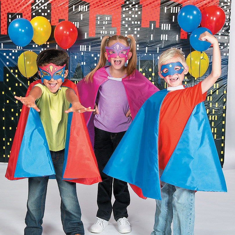 Color Your Own Superhero Masks