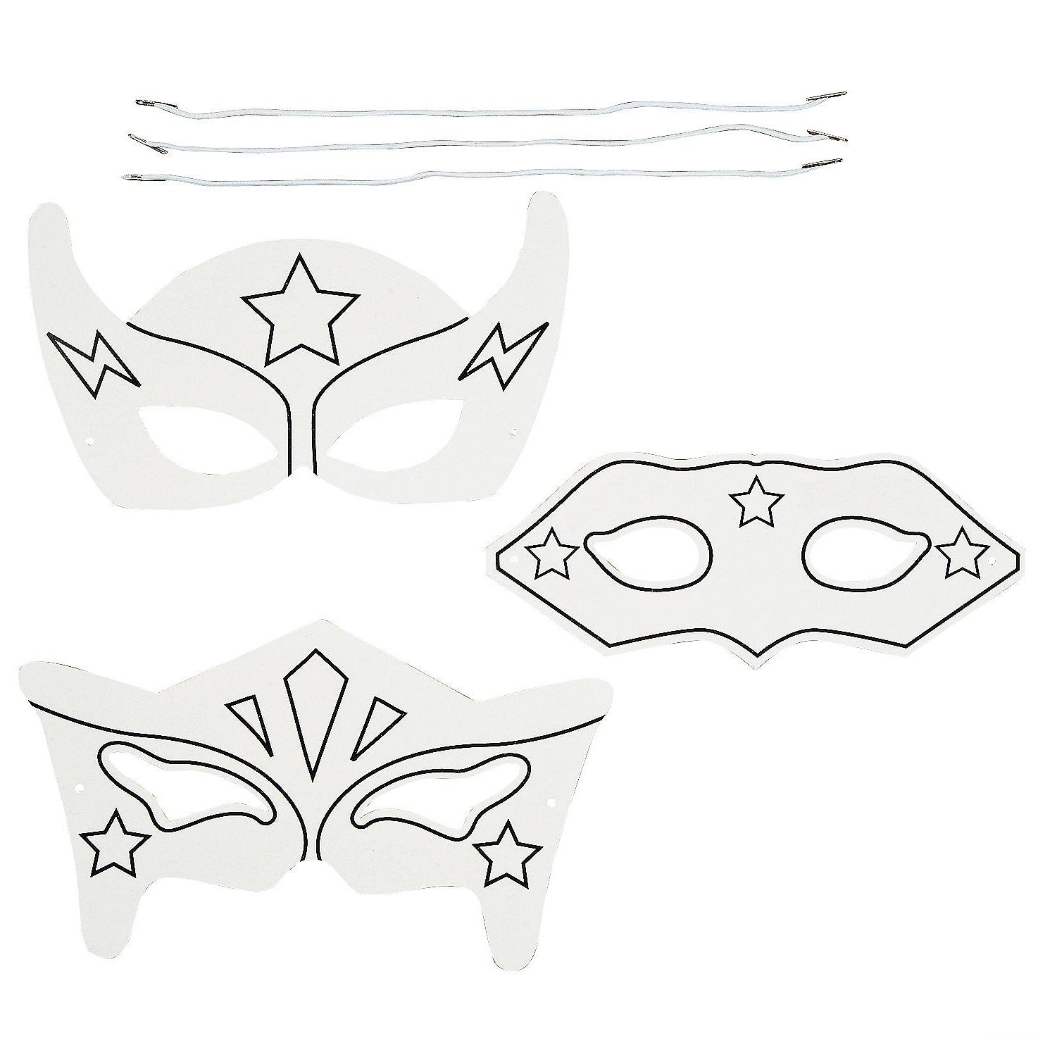 Color Your Own Superhero Masks