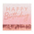 Rose Gold & Pink Ombre Fringe Paper Party Napkins