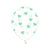 Mint Green Heart Clear Balloons