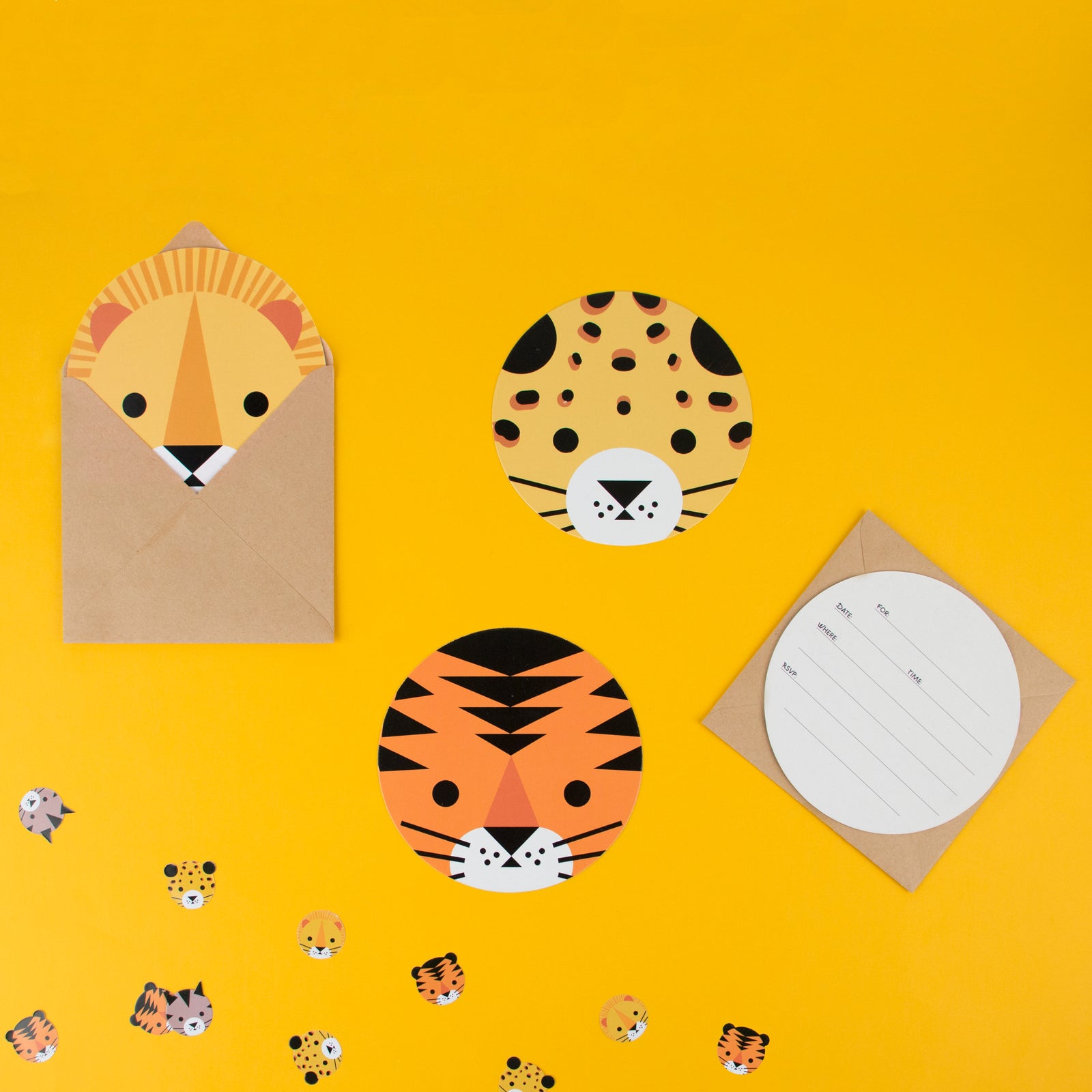 Mini Felines Invitation Cards