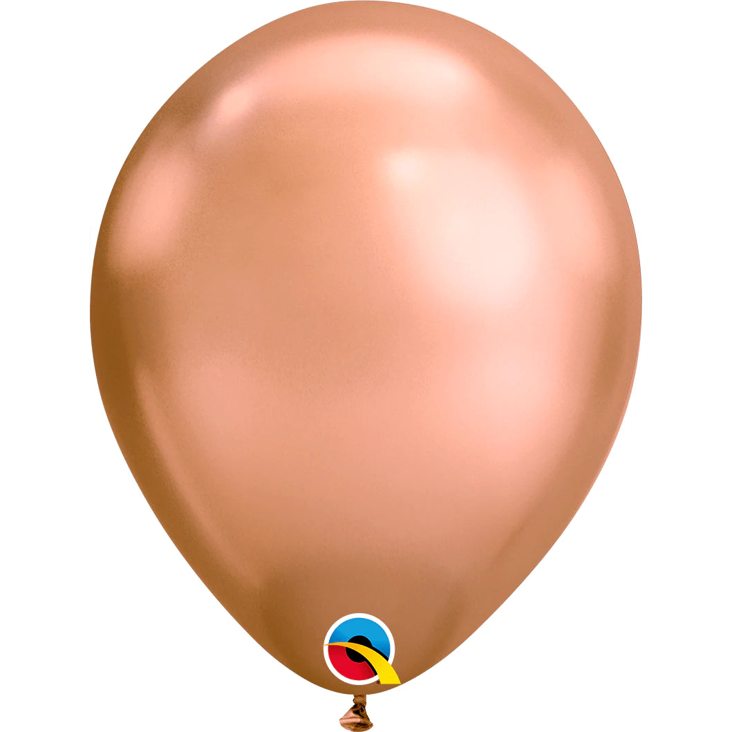 Rose Gold Chrome Balloons 11"