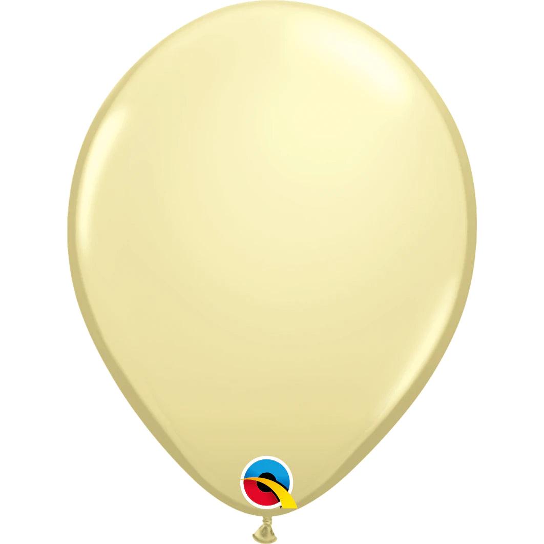 Pearl Ivory Latex Balloons 11"
