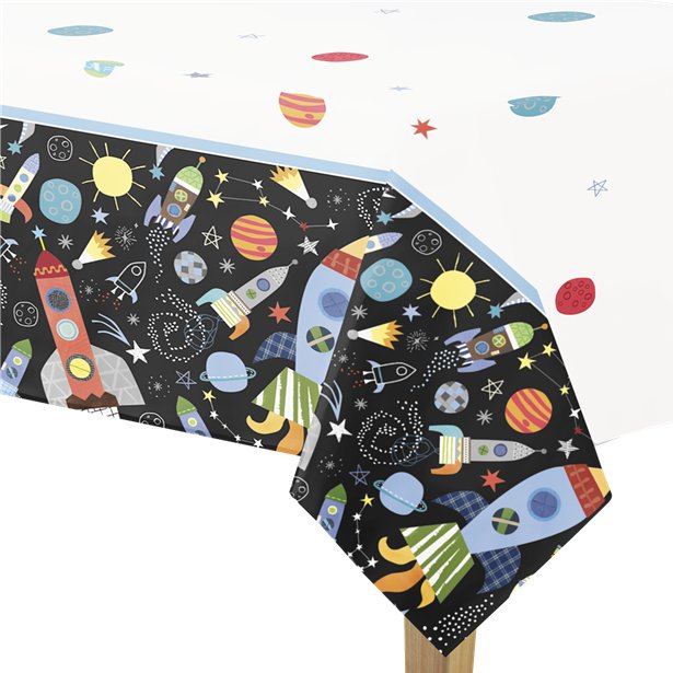 Outer Space Plastic Table Cover