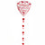 Red, Pink & White Balloon Tail