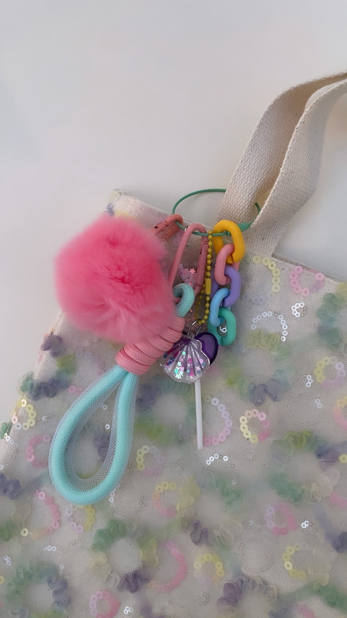 Sequined Tote Bag Set