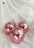 Pink Disco Ball Sipper Cups with Straw