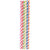 Assorted Rainbow Striped Paper Straws with Eco-Flex® Technology