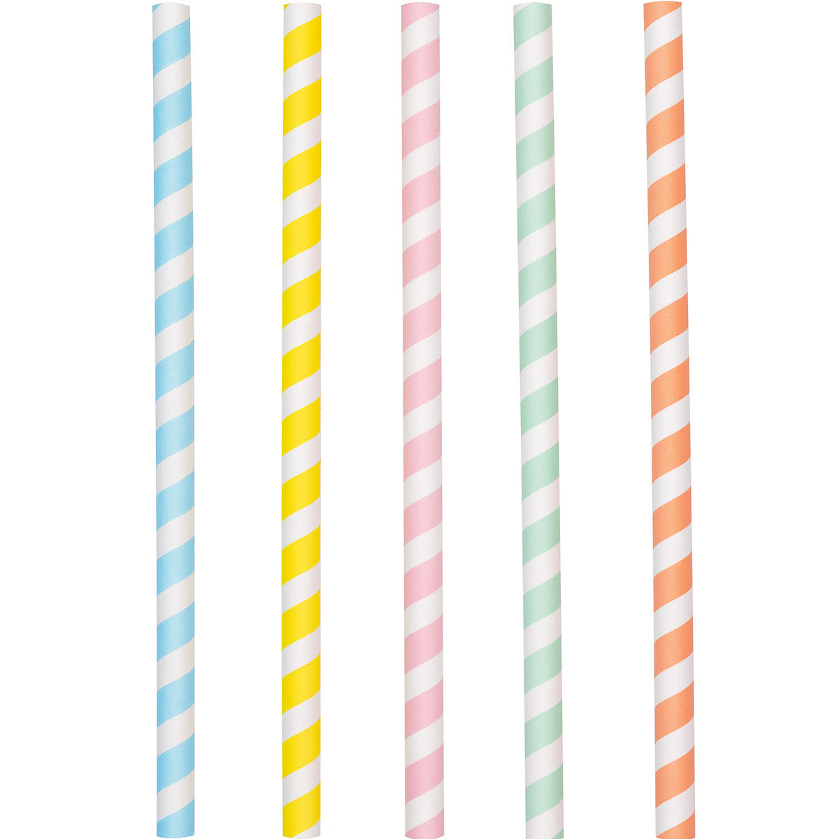 Pastel Paper Milkshake Straws 