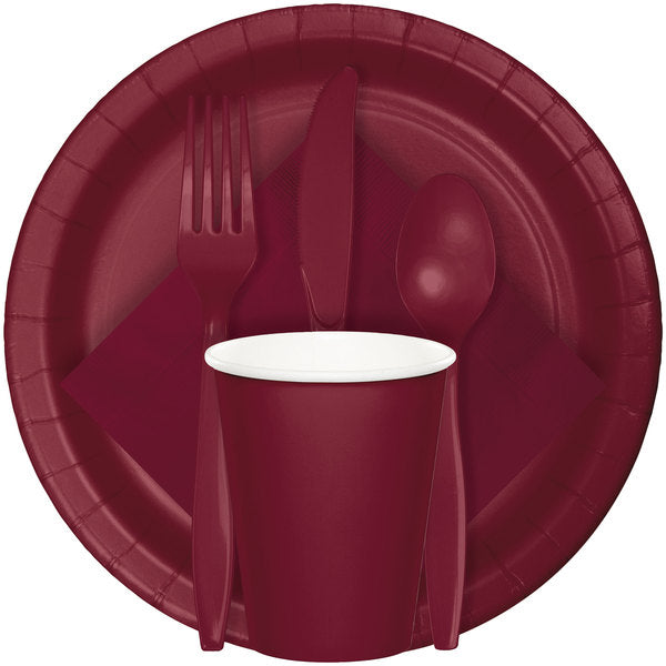 Burgundy Dinner Plates