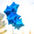 18” Metallic Blue star