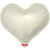Metallic Ivory Jelly Heart Foil 18"