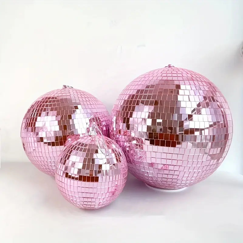 Pink Reflective Disco Mirror Ball