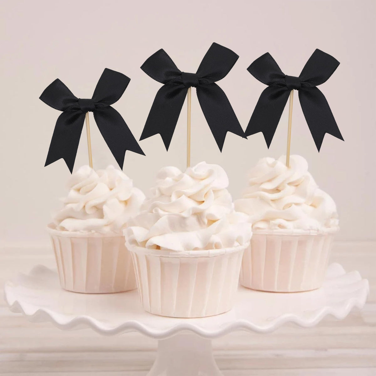 Mini Bow Cupcake Toppers