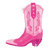 29" Pink Cowgirl Boot Foil Balloon