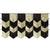 Black & Gold Scallop Fringe Garland Backdrop