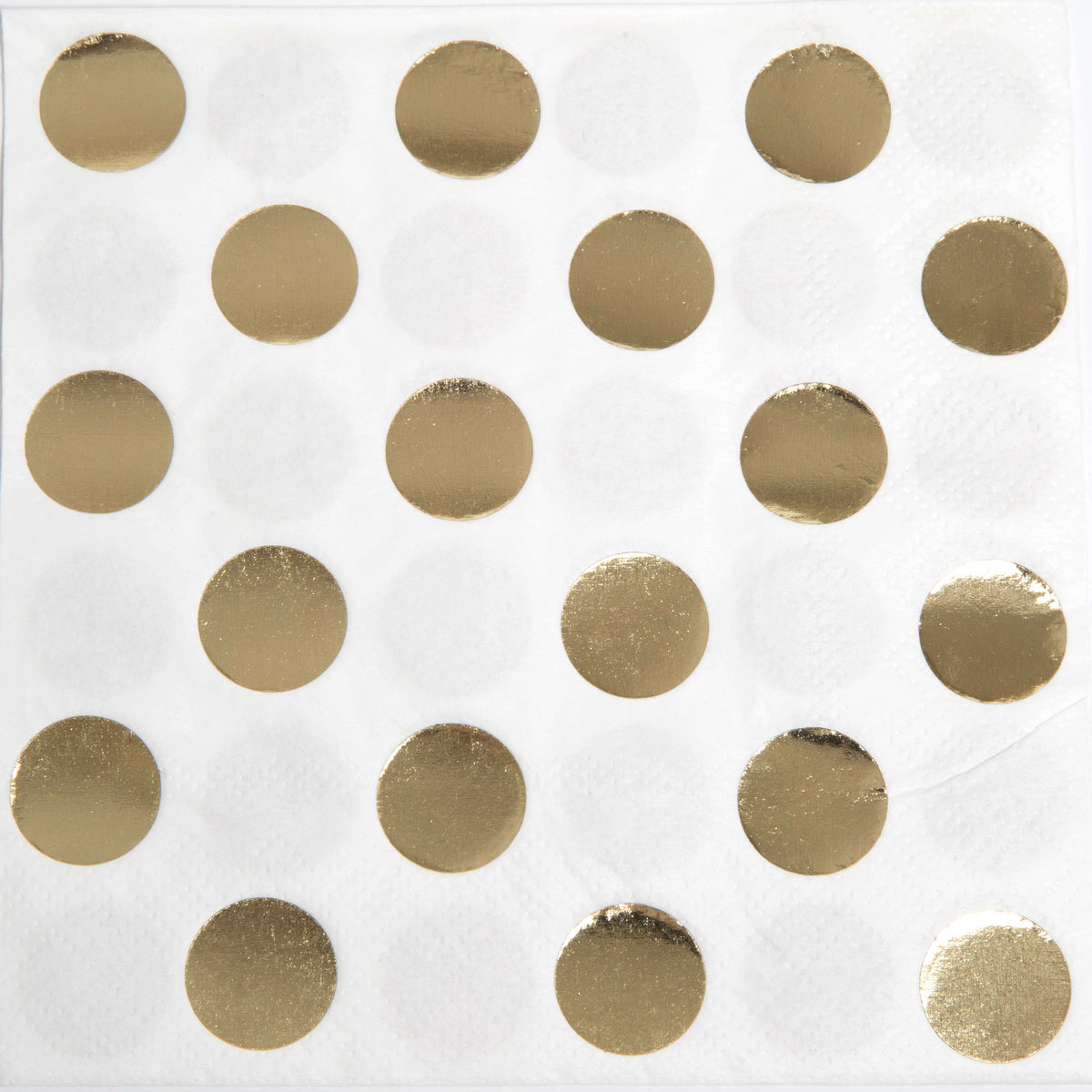 Gold Dot Beverage Napkins