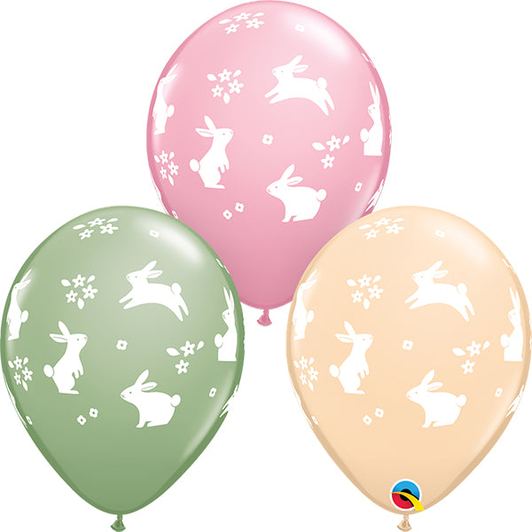 Bunny Printed Balloons