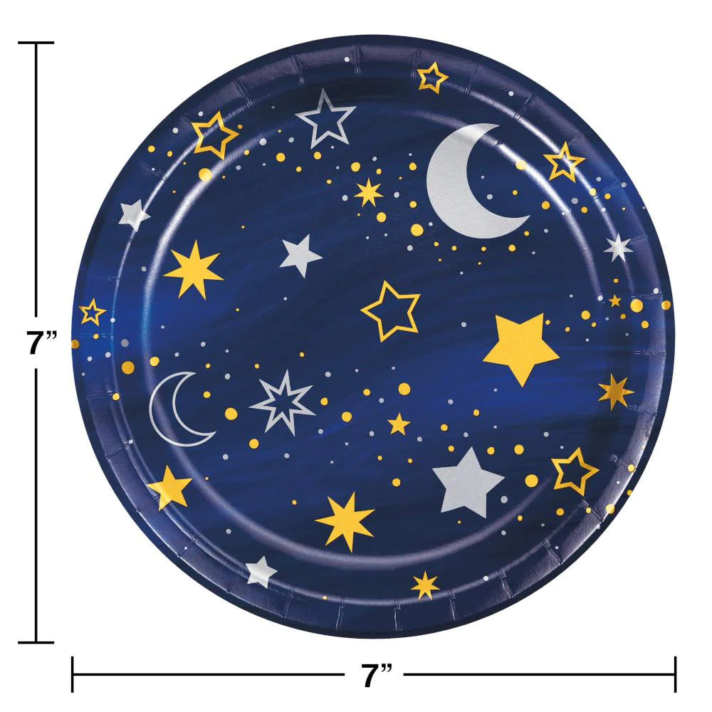 Starry Night Luncheon Plates