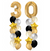 Marble & Gold Numbers Balloon Bouquet