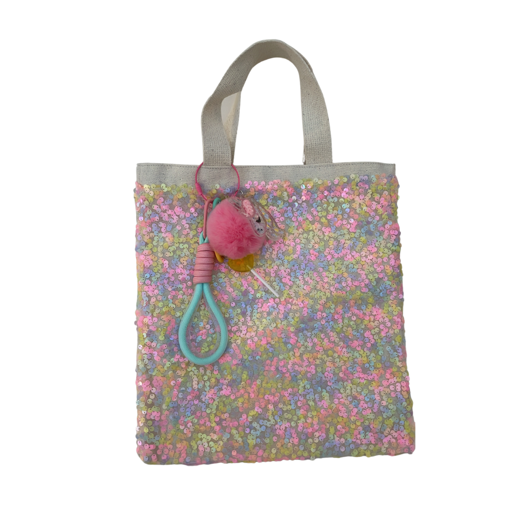 Sequined Tote Bag Set