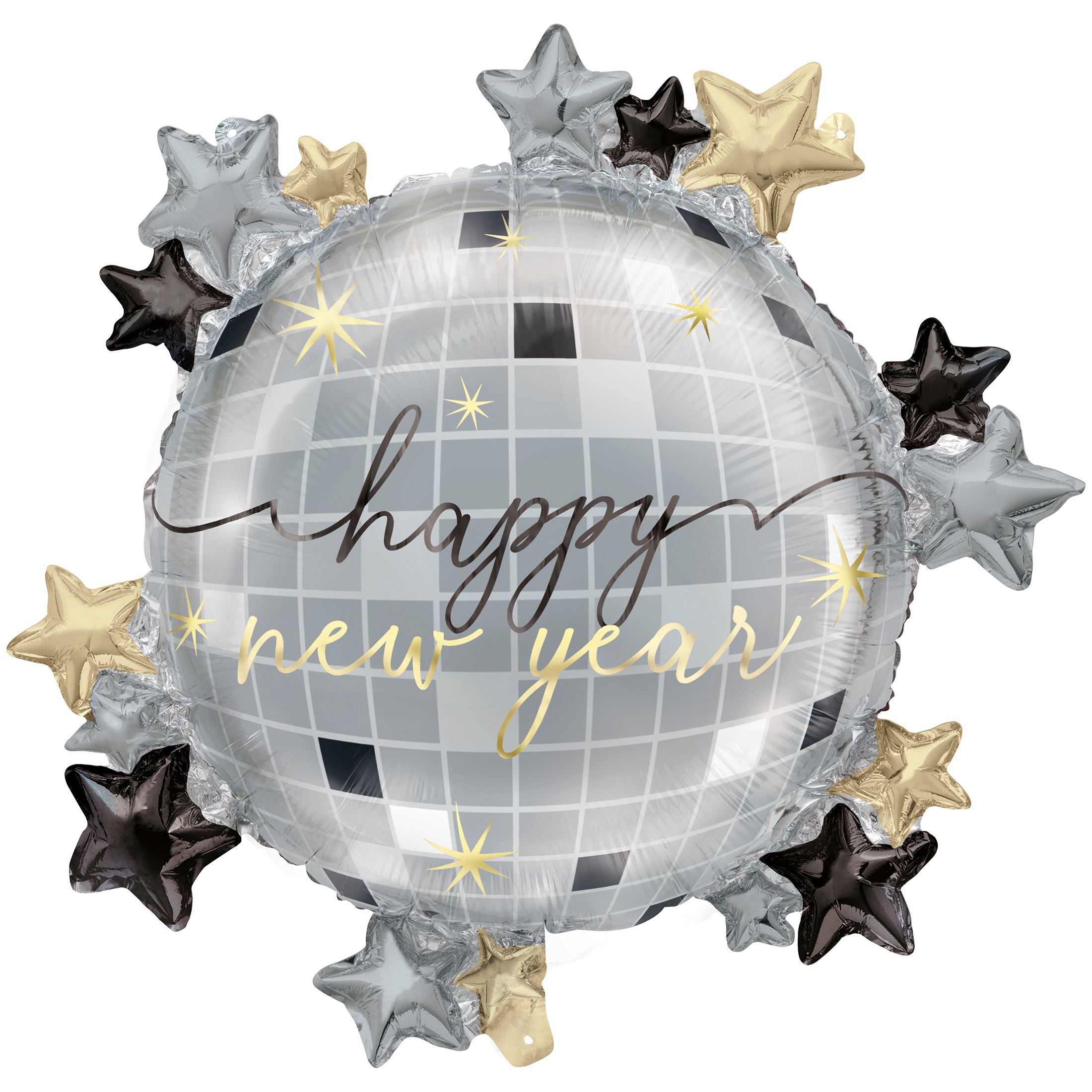 Giant Disco "Happy New Year” Foil Balloon