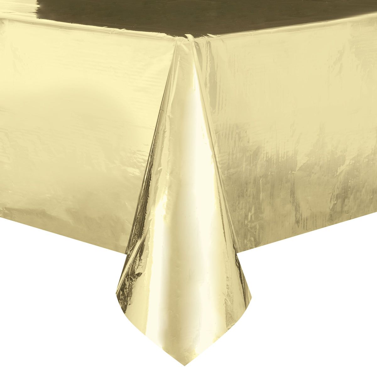 Gold Foil Plastic Tablecloth