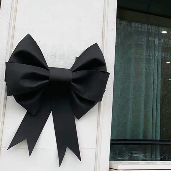 Pink &amp; Black DIY Giant Bow Decoration