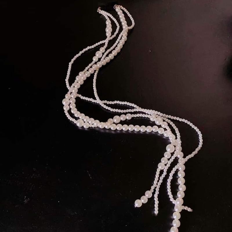 Pearl Chain Tassel Hairpiece