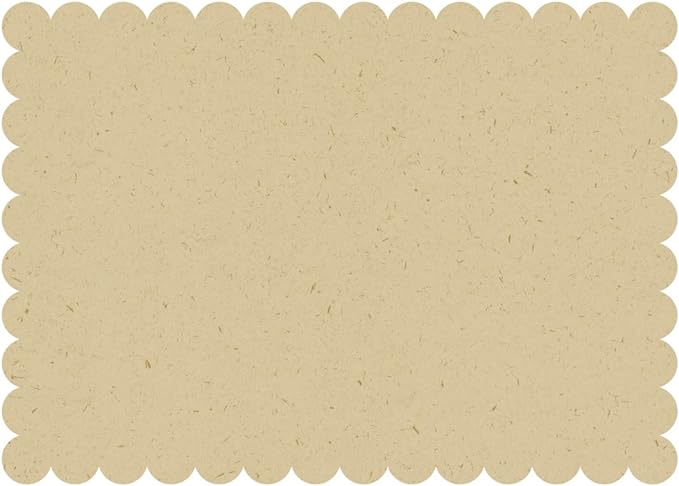 Kraft Paper Scalloped Placemats