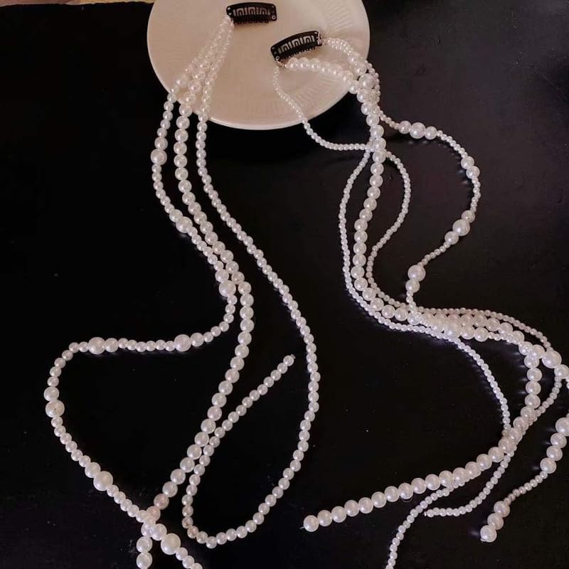Pearl Chain Tassel Hairpiece