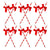 Red Ribbon Striped Straws
