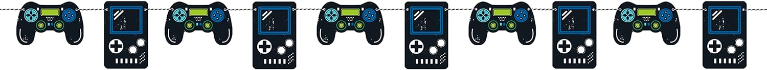 Gamer Party Garland Banner