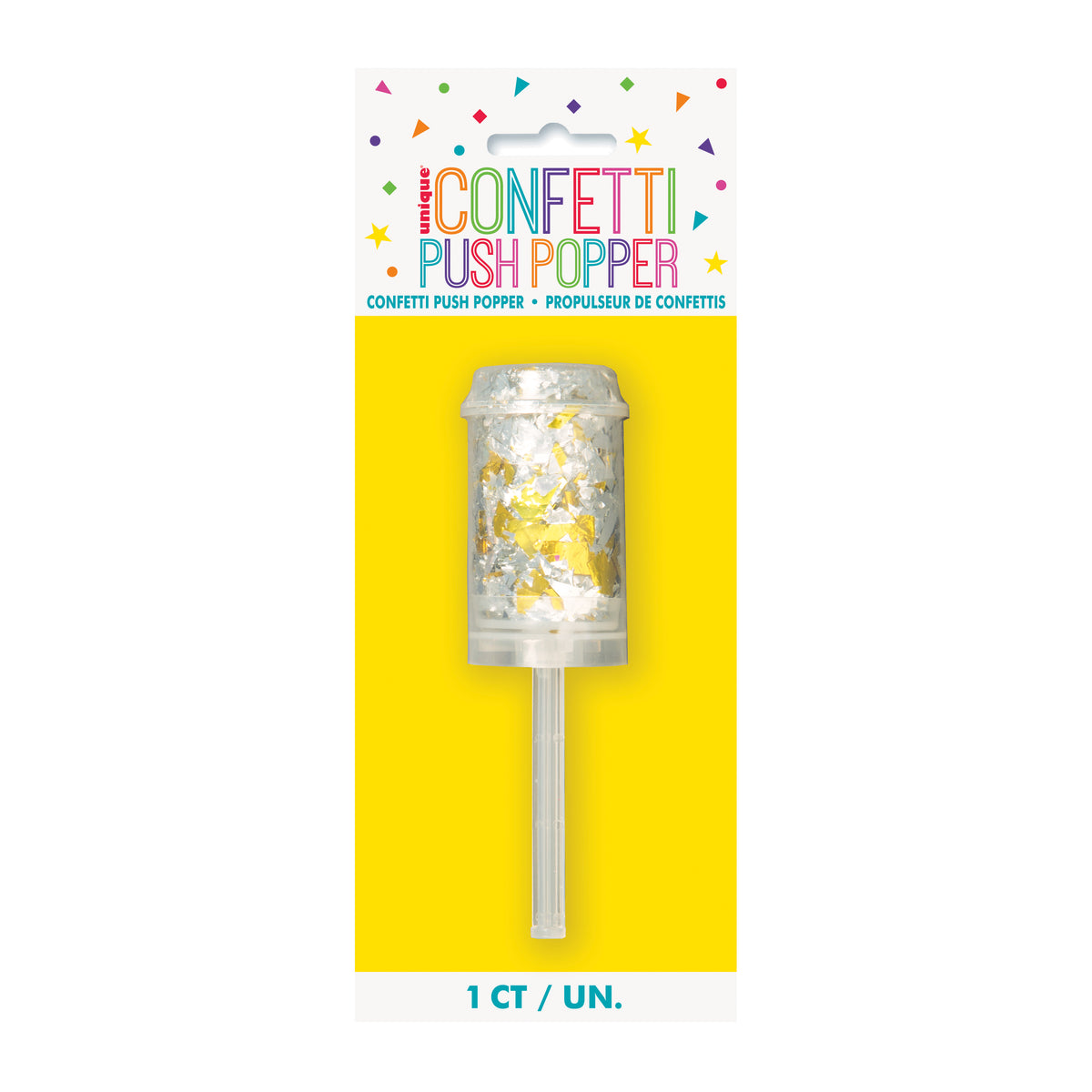 Gold &amp; Silver Foil Confetti Push Popper