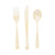 Gold Glitter Assorted Cutlery Set