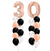 Black & Rose Gold Numbers Balloon Bouquet