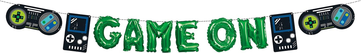 Gamer Mini Foil Balloon Banner Kit