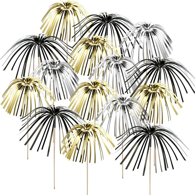 Gold Firework Toppers