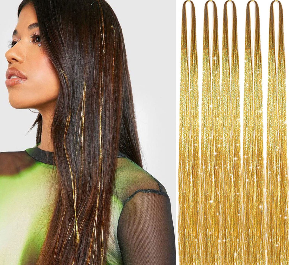Gold Hair Tinsel