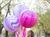 Large Red & White SuperAgate Balloon 30”