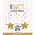 Silver & Gold Star Hanging Swirl Decorations